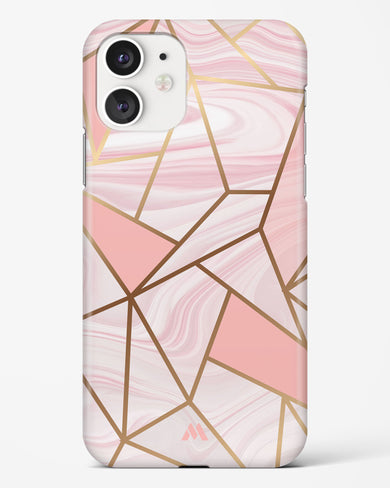 Liquid Marble in Pink Hard Case Phone Cover-(Apple)