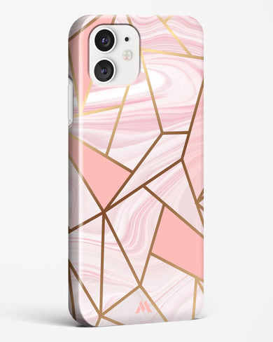 Liquid Marble in Pink Hard Case Phone Cover-(Apple)