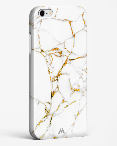 Calacatta White Marble Hard Case Phone Cover-(Apple)