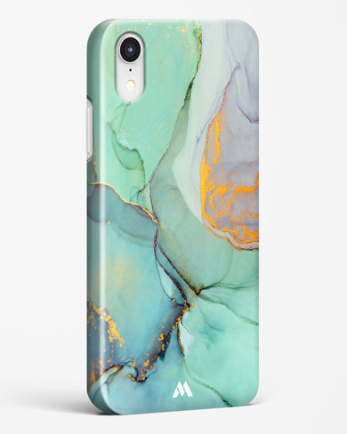 Green Shale Marble Hard Case Phone Cover-(Apple)