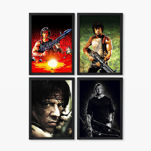 Rambo Movies Art Poster-Combo