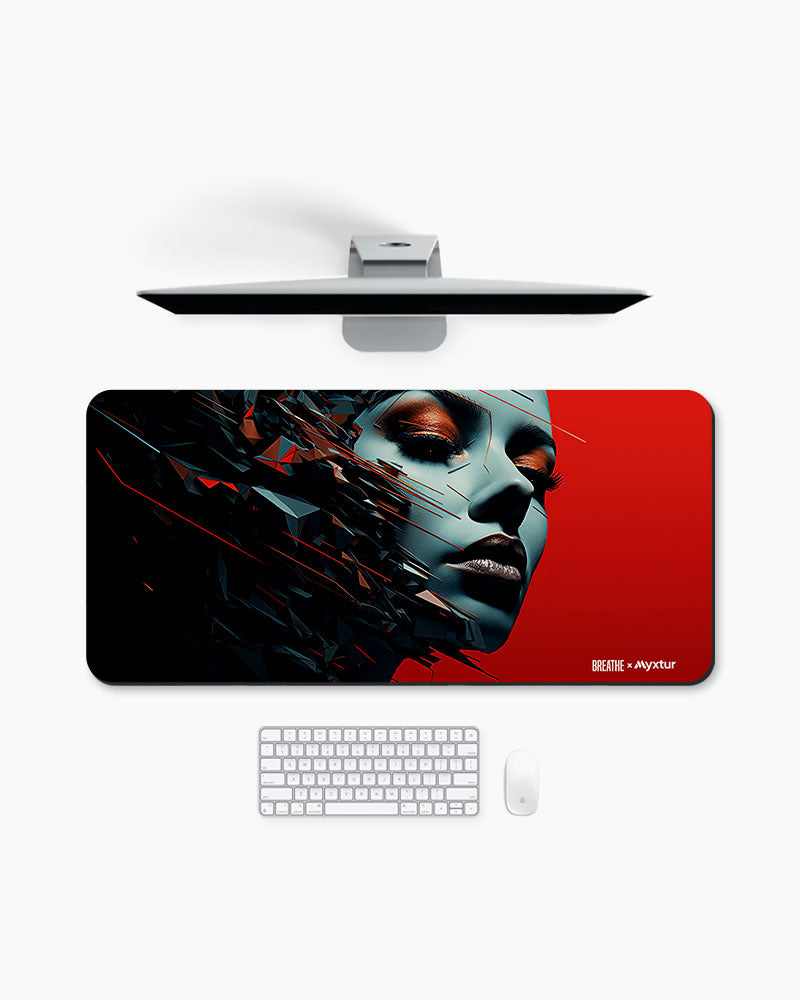 Lady of Digital Grace Gaming Desk Mat Myxtur
