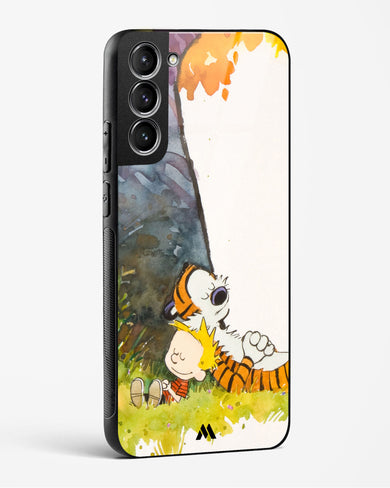 Calvin Hobbes Under Tree Glass Case Phone Cover-(Samsung)