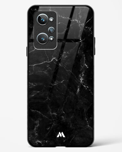 Marquina Black Marble Glass Case Phone Cover-(Realme)