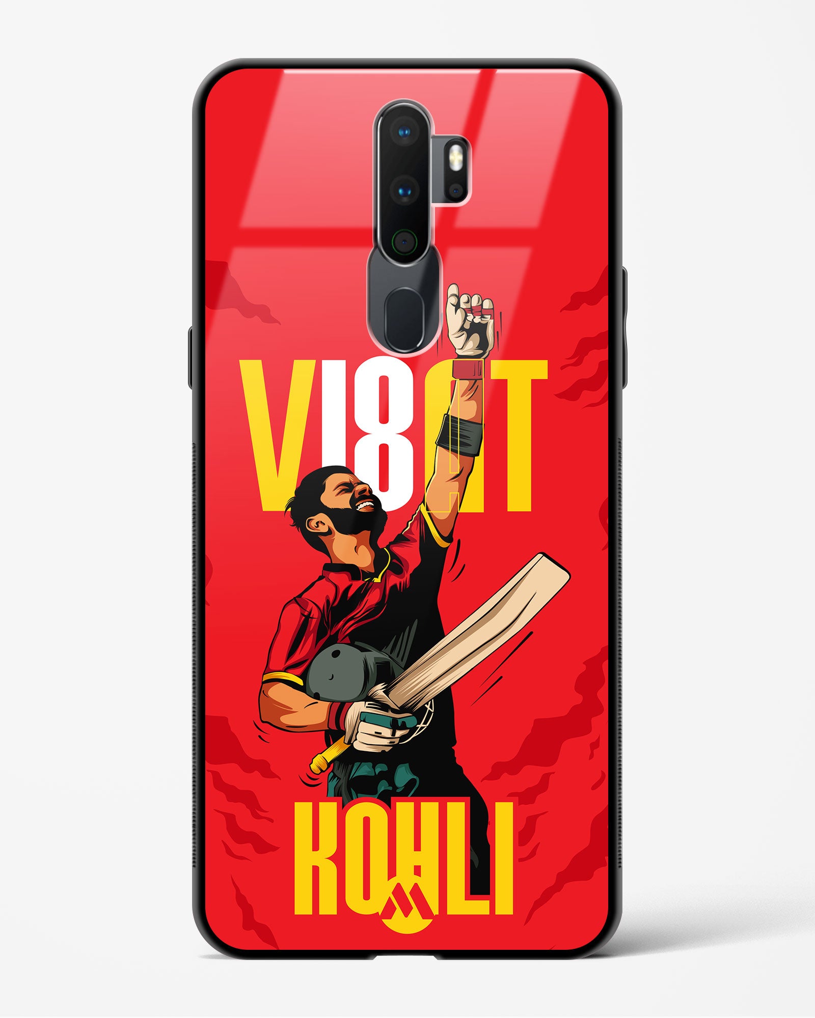 Virat King Kohli Oppo Glass Case – Myxtur
