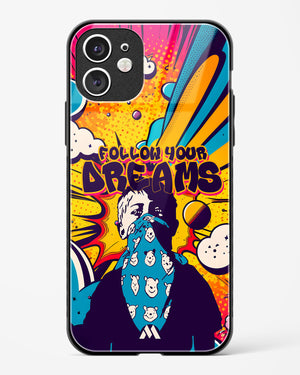 Follow Your Dreams Glass Case Phone Cover-(Apple)