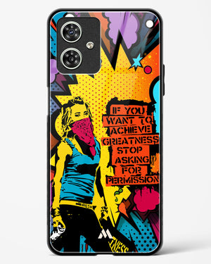 Stop Asking Permission Glass Case Phone Cover-(Motorola)