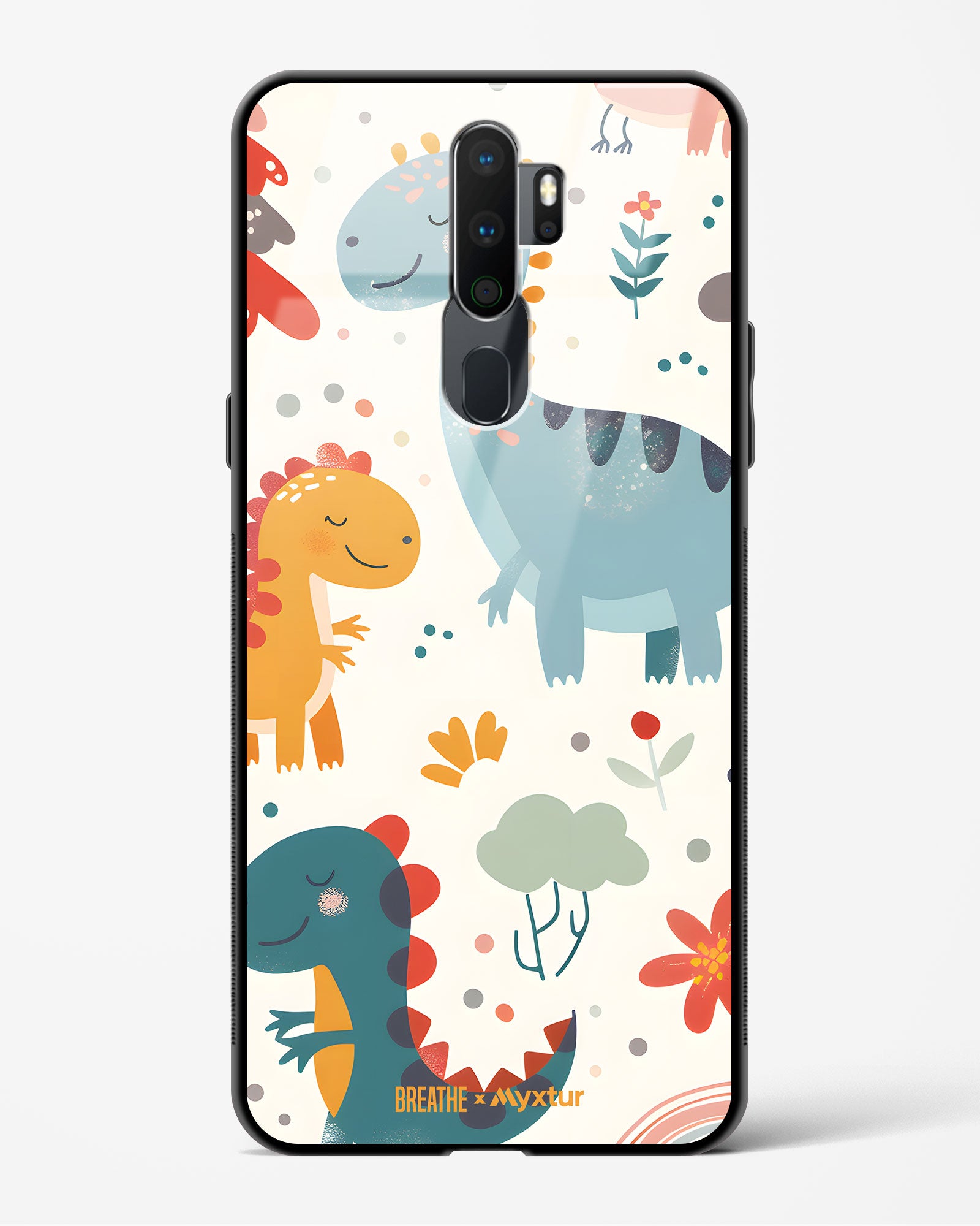 Jurassic Joy Oppo Glass Case