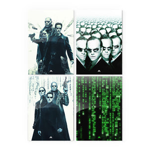 Matrix Movies Metal Poster Combo