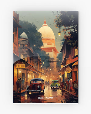 Historic Delhi Lanes [BREATHE] Metal-Poster