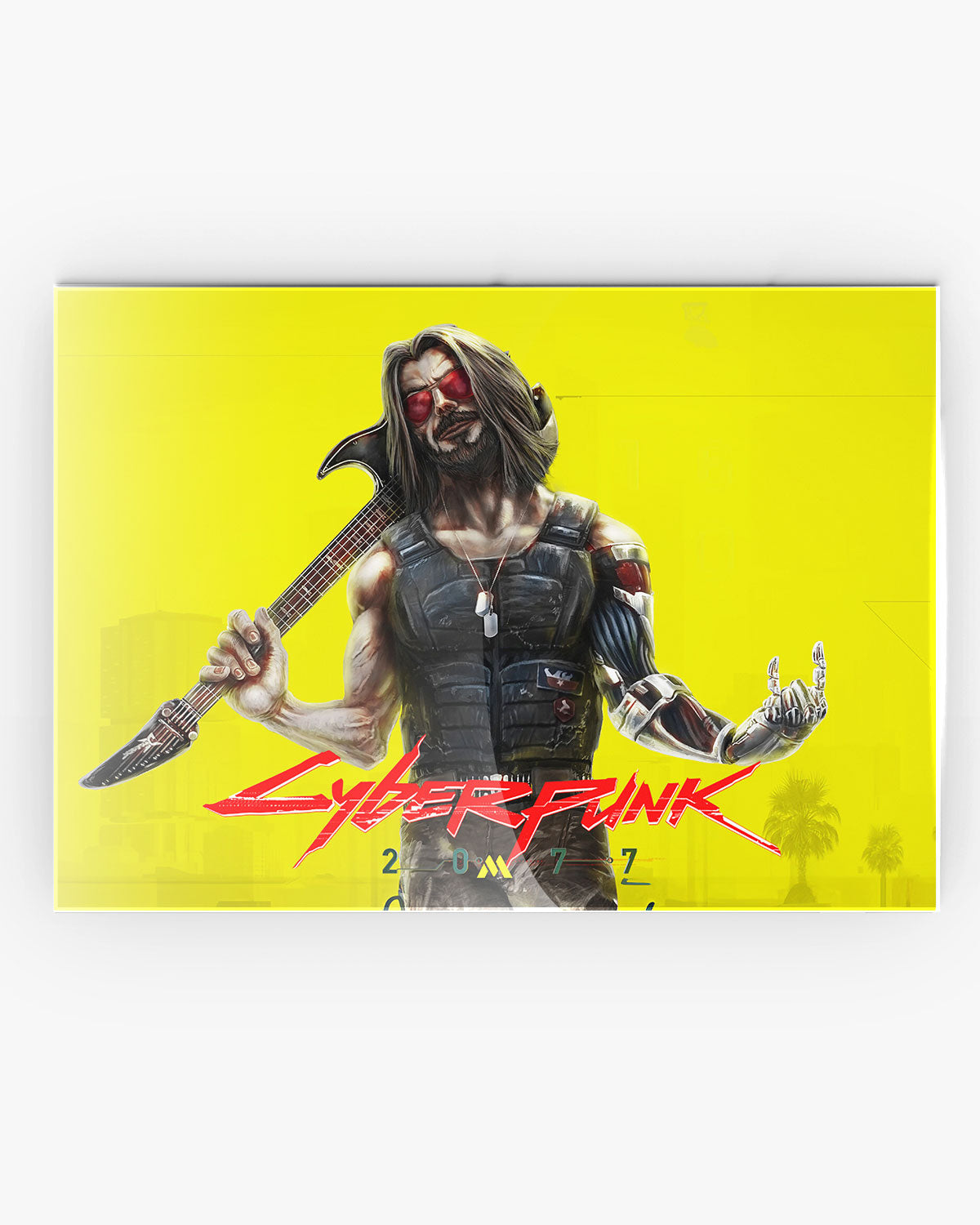 Cyberpunk 2077-johnny Silverhand Metal Poster – Myxtur