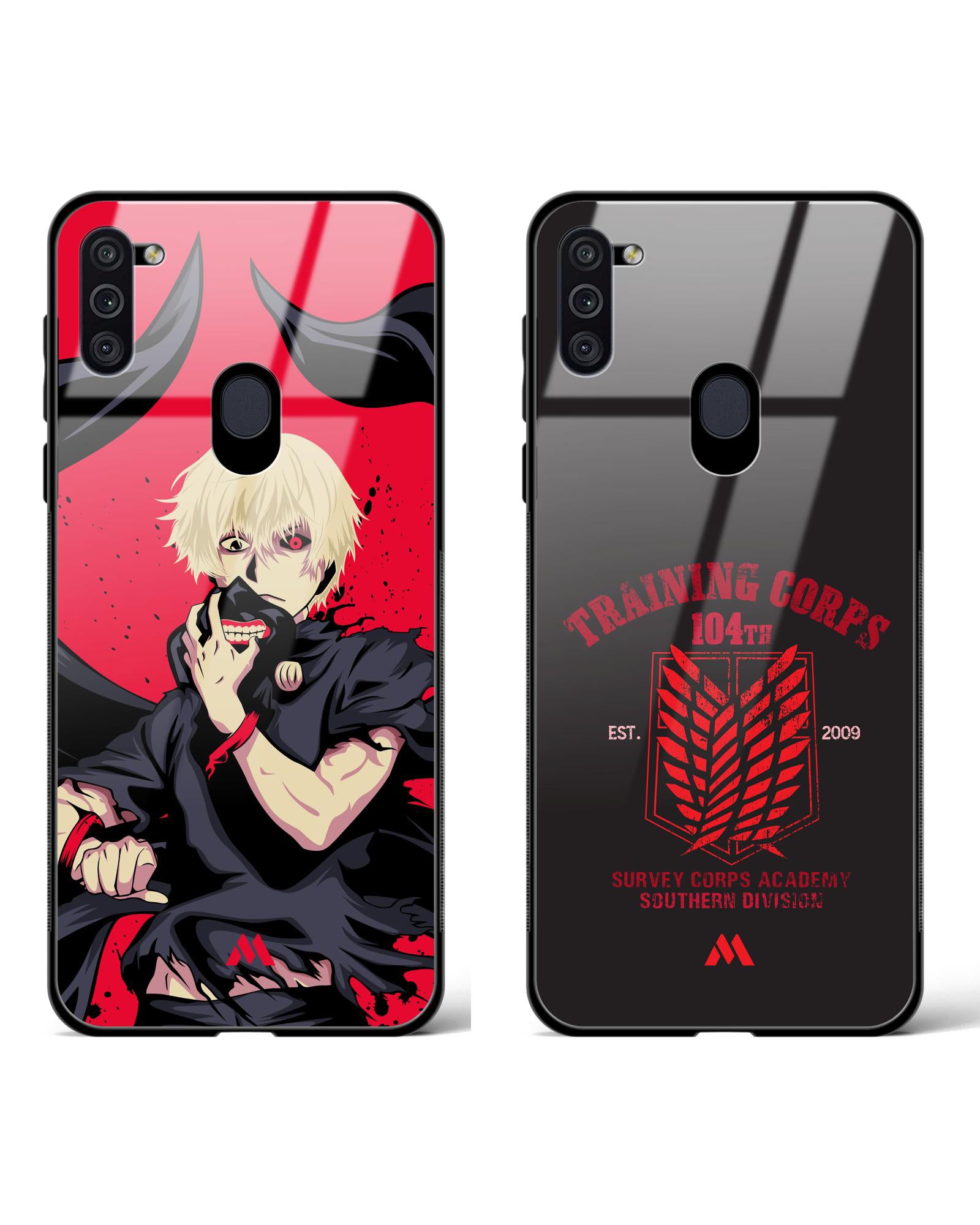 Training Attack on Titan Glass Case Phone Cover Combo