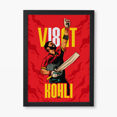 Virat King Kohli Art Poster