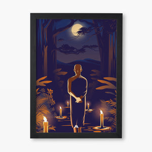 Buddha in Solitude Art-Poster