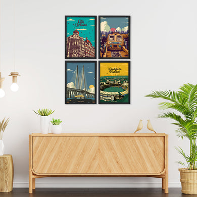 Bombay Dreams Collection Art Poster-Combo