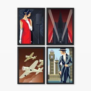 Art Deco Collection Art Poster Combo