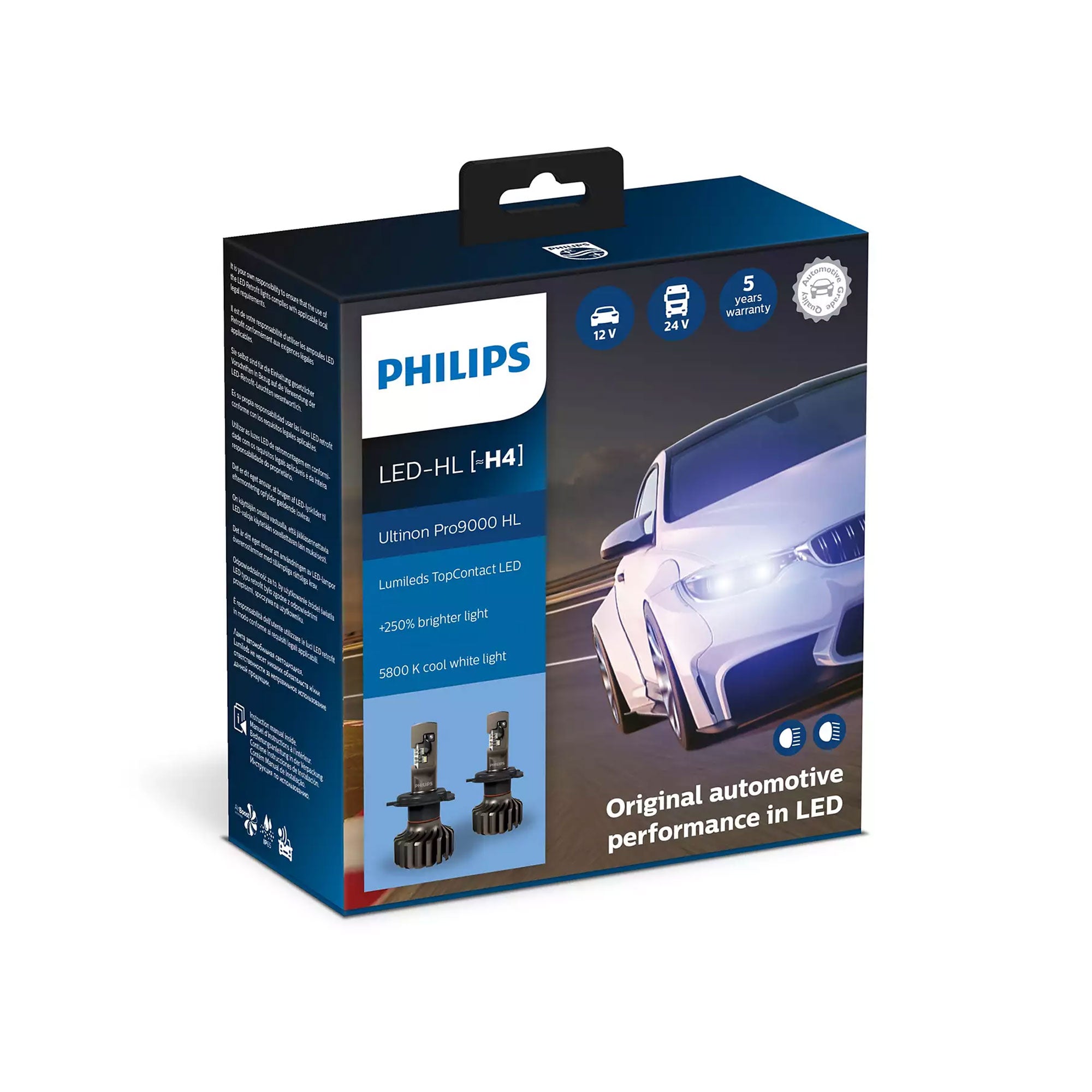 Philips H4 Ultinon Pro LED Headlight Bulb - 5800K – Myxtur