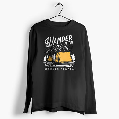 Wander Often Wonder Always Full-Sleeve T-Shirt