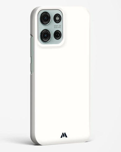 White Vanilla Hard Case Phone Cover (Motorola)