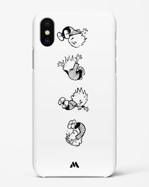 Calvin Hobbes Falling Hard Case iPhone XS Max