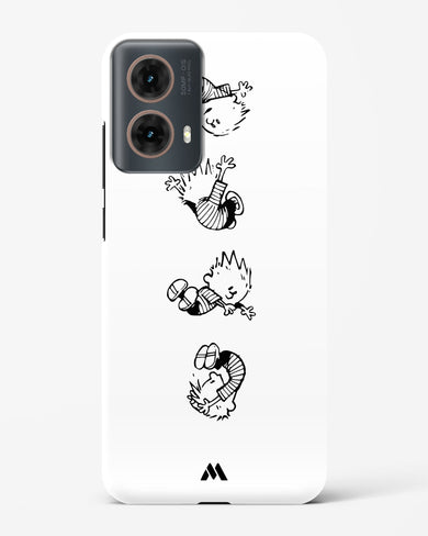 Calvin Hobbes Falling Hard Case Phone Cover (Motorola)