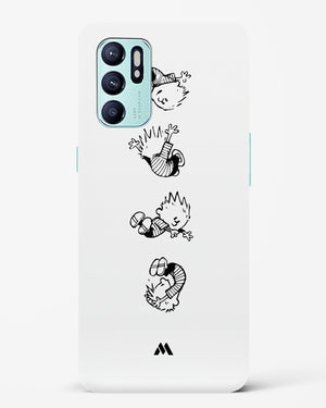 Calvin Hobbes Falling Hard Case Phone Cover-(Oppo)