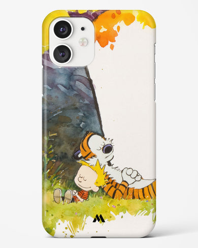 Calvin Hobbes Under Tree Hard Case Phone Cover-(Apple)