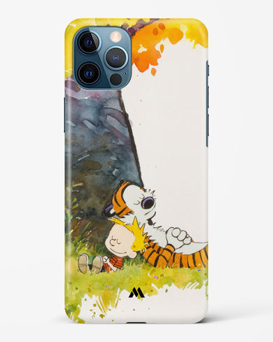 Calvin Hobbes Under Tree Hard Case Phone Cover-(Apple)