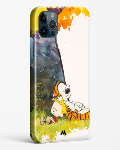 Calvin Hobbes Under Tree Hard Case Phone Cover-(Apple)