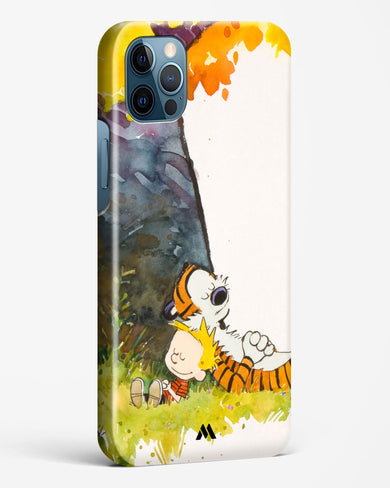 Calvin Hobbes Under Tree Hard Case Phone Cover-(Apple)