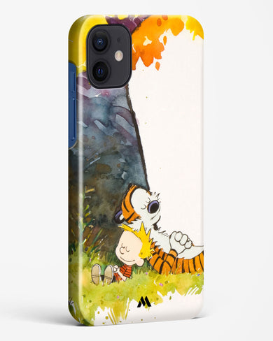 Calvin Hobbes Under Tree Hard Case Phone Cover-(Apple)