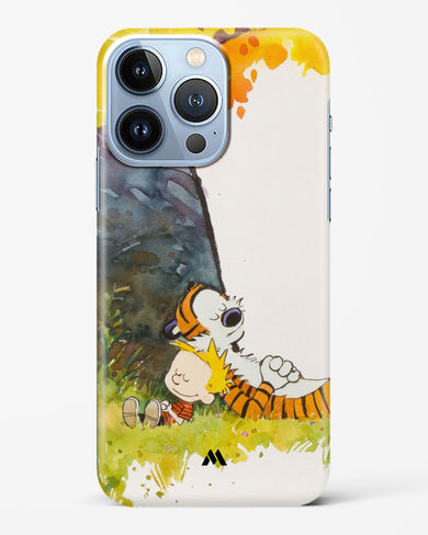 Calvin Hobbes Under Tree Hard Case Phone Cover-(Apple)