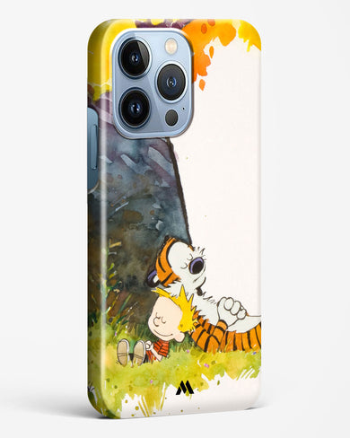 Calvin Hobbes Under Tree Hard Case Phone Cover-(Apple)