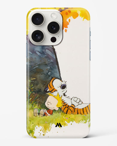 Calvin Hobbes Under Tree Hard Case Phone Cover-(Apple)