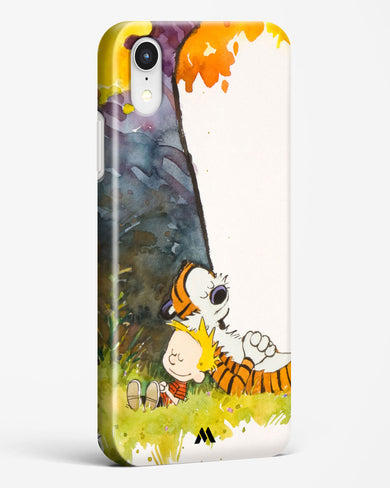 Calvin Hobbes Under Tree Hard Case Phone Cover-(Apple)