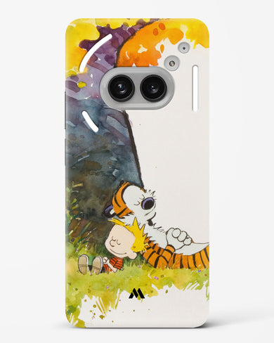 Calvin Hobbes Under Tree Hard Case Phone Cover (Nothing)