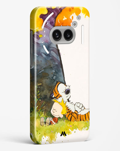 Calvin Hobbes Under Tree Hard Case Phone Cover (Nothing)