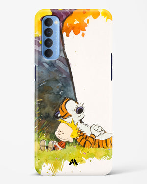 Calvin Hobbes Under Tree Hard Case Phone Cover-(Oppo)