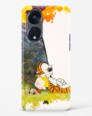 Calvin Hobbes Under Tree Hard Case Phone Cover-(Oppo)