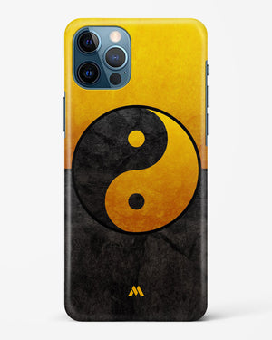 Yin Yang in Gold Hard Case Phone Cover (Apple)