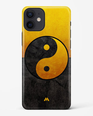 Yin Yang in Gold Hard Case Phone Cover (Apple)