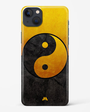 Yin Yang in Gold Hard Case Phone Cover (Apple)