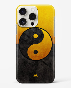 Yin Yang in Gold Hard Case iPhone 15 Pro Max