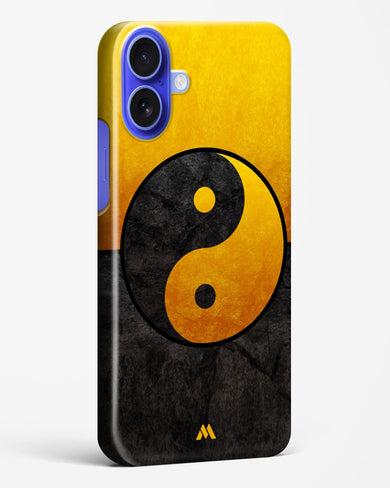 Yin Yang in Gold Hard Case Phone Cover (Apple)