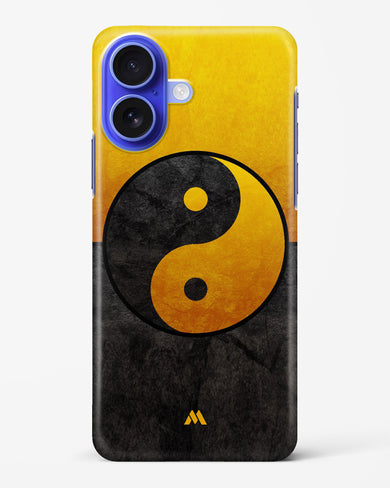 Yin Yang in Gold Hard Case Phone Cover (Apple)