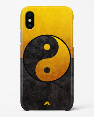 Yin Yang in Gold Hard Case Phone Cover (Apple)