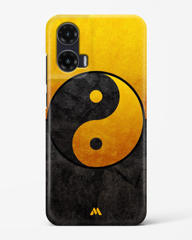 Yin Yang in Gold Hard Case Phone Cover (Motorola)