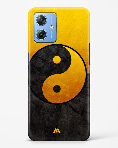 Yin Yang in Gold Hard Case Phone Cover (Motorola)