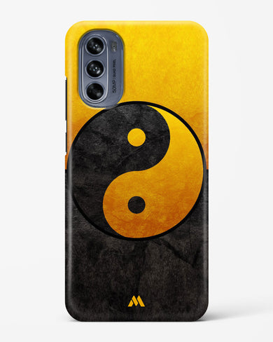 Yin Yang in Gold Hard Case Phone Cover (Motorola)