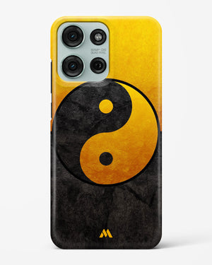 Yin Yang in Gold Hard Case Phone Cover (Motorola)